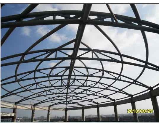 乌兰察布中煤朔州宾馆管桁架工程