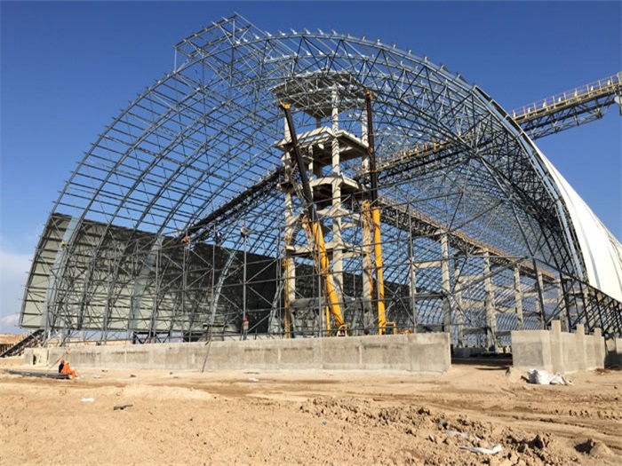 乌兰察布煤机油桶翘工程网架